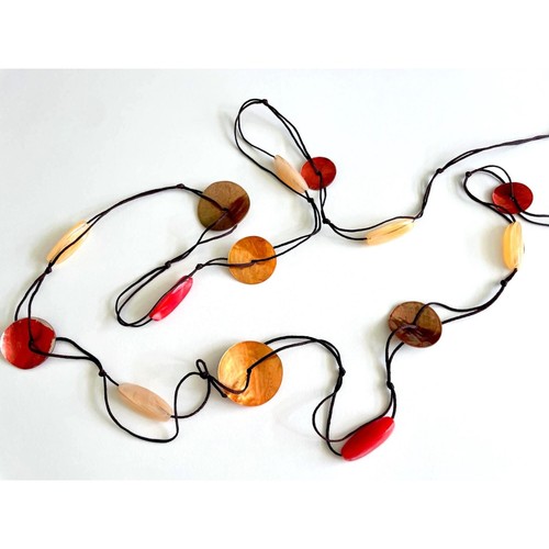 Collier perles coquillages - collier,