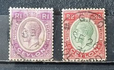 CEYLAN 1927-29  lot 2 timbres