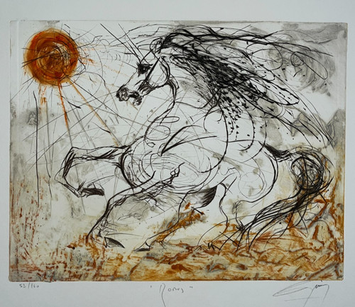 Rocus gravure estampe jean - rocus,