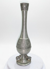 Vase vintage Kajit étain 97% étain bourgeon 3D base éléphant décor...