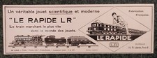 LE RAPIDE LR TRAIN ELECTRIQUE TRAIN FLECHE D'OR PARIS CALAIS 1930 publicité 