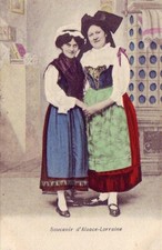 CPA 67 68 ALSACE Jeunes Femmes