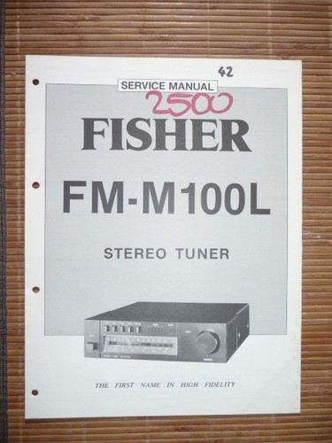 Manuel service pour fisher - manuel, de