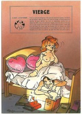 Carte Postale  Signe du ZODIAC, VIERGE  illustrée par Hubert Rublon 