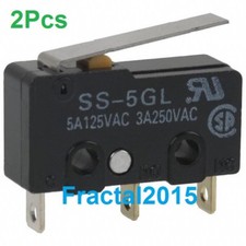 2 x OMRON SS-5GL  Microrupteur, Série SS, SPDT, A souder, 5  Switch 