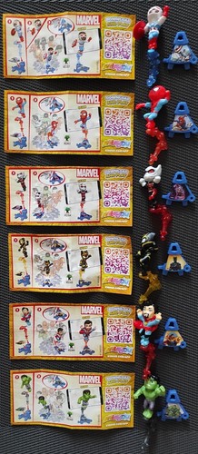 Kinder marvel 6 - -, figurines