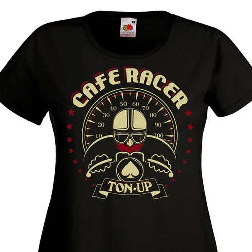 Shirt femme cafe racer - t-shirt,