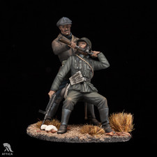 Soldat jouet peint 54 mm