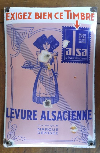 Ancienne plaque émaillée
