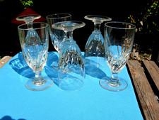 6 beaux verres absinthe anciens pied douche épais torsadé époque 19 ème siècle