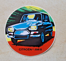 autocollant ancien sticker CITROEN AMI8 aufkleber  adesivo vintage voiture