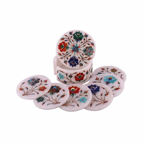 Marbre coaster set cornaline - coaster,