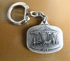 Ancien porte cle Foire du Trône Paris Fête Foraine Cheval Manège Années 60..