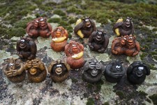 13506  FIGURINE STATUETTE LOT DE 14  SINGE RIGOLOS SAGESSE  MONKEY   PROMOTION