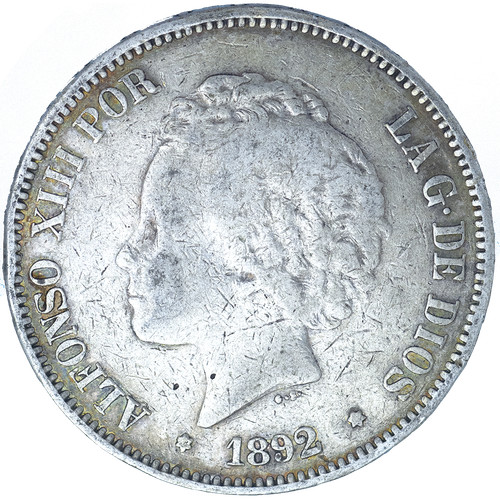Espagne pesetas alphonse - espagne-5,