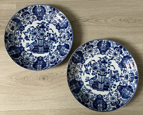 Lot assiettes faïence xviii - 2,