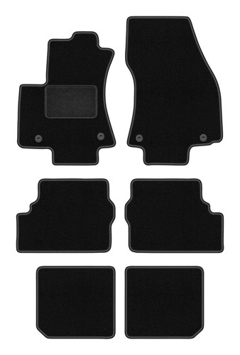 Tapis auto moquette noire - en,