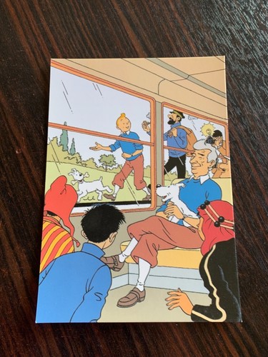 Carte postale 15x10 tintin - carte,