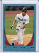 2011 bowman blue card mike - blue,