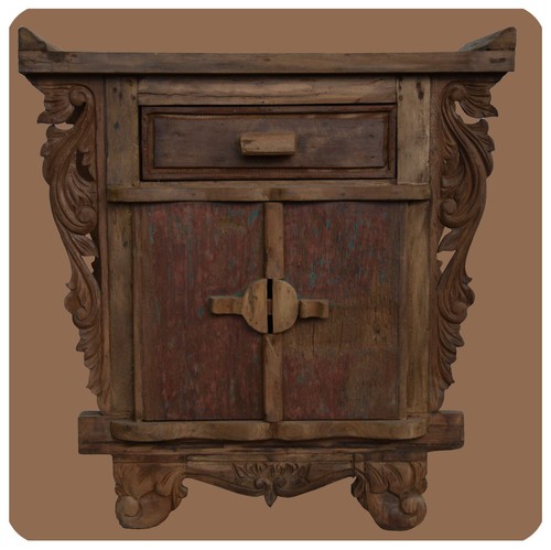 Commode bois massif - bois,