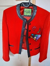 Jolie Veste Bolero Pikamo, Rouge. Taille S.  Bon état Général.