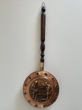 Bassinoire Chauffe lit En Cuivre Diamètre 21 Cm Longueur 63 Cm