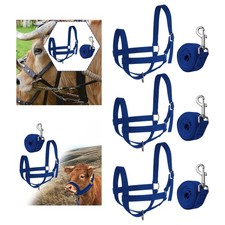 Licol pour Vaches avec Longe et Licol pour Veaux, En Nylon, Professionnel,