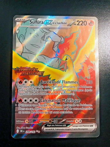 Carte pokemon sulfura - carte,
