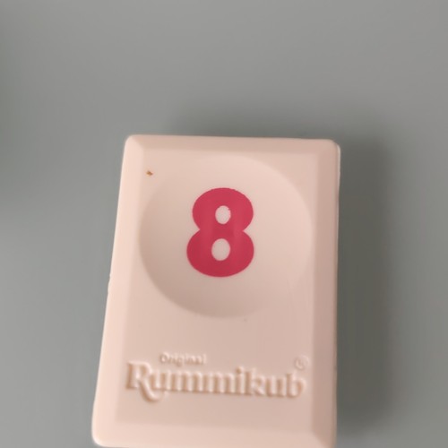 Tuile chiffre rouge rummikub - tuile,
