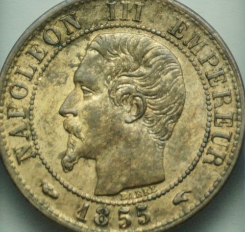 Napoleon iii centime - napoleon, 1855