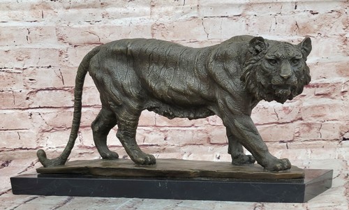 Bronze faune tigre figurine - bronze,