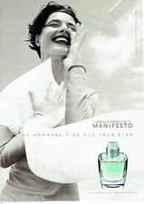 PUBLICITE ADVERTISING 066  2002  Isabella's Rossellini parfum femme Manifesto