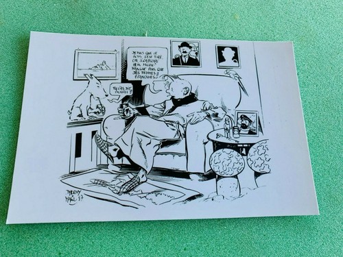 Carte postale 15x10 - carte, tintin