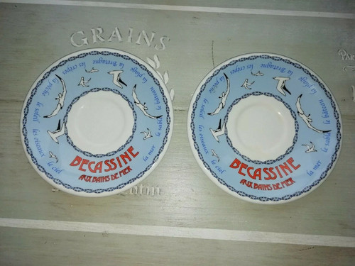 Becassine assiettes sous - :,