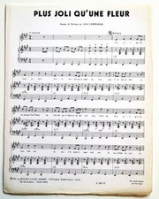Partition vintage sheet music