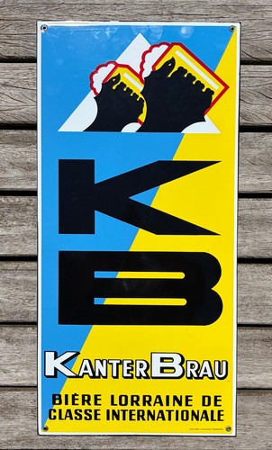 Plaque émaillée kb - émaillée, •