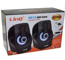 Casse Usb 2.0 Mini Speaker Avec Lumière Led Pc Notebook Netbook Linq A2000