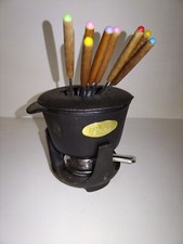 Service à fondue fonte avec 8