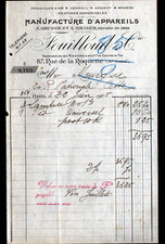 PARIS (XI°) CHALUMEAUX ,FERS à souder ,LAMPES à braser "FOUILLOUD & Cie" en 1905