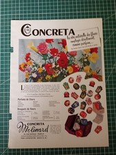 1289 belle Publicité circa 1960 Parfum Concreta Molinard