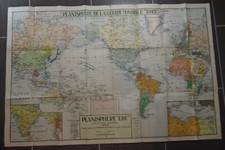 PLANISPHERE GUERRE MONDIALE