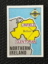 STICKER  PANINI FOOTBALL CLUBS 1975 NORTHERN IRELAND GLENTORAN # 210 ORIGINAL