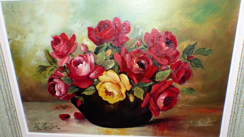 Tableau peinture sur panneau - tableau,