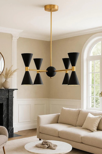 Moderne diablo lustre noir - lustre,