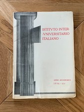 Livre Italie 1936 en Italien