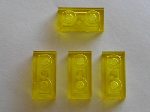 Plaque plate lego tryellow - 4,
