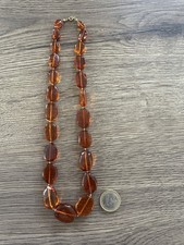 ancien collier en ambre 37 gr