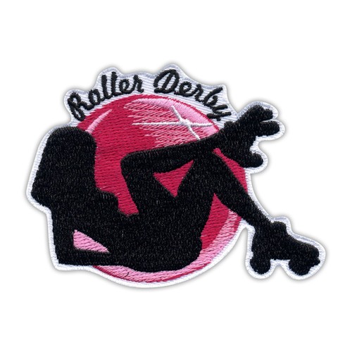 Roller derby patch - roller, patch/badge