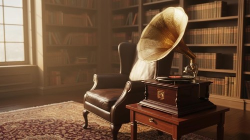 Gramophone ancien phonographe - gramophone,