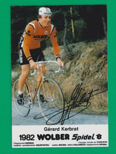 CYCLISME repro PHOTO cycliste GERARD KERBRAT équipe WOLBER Spidel 1982